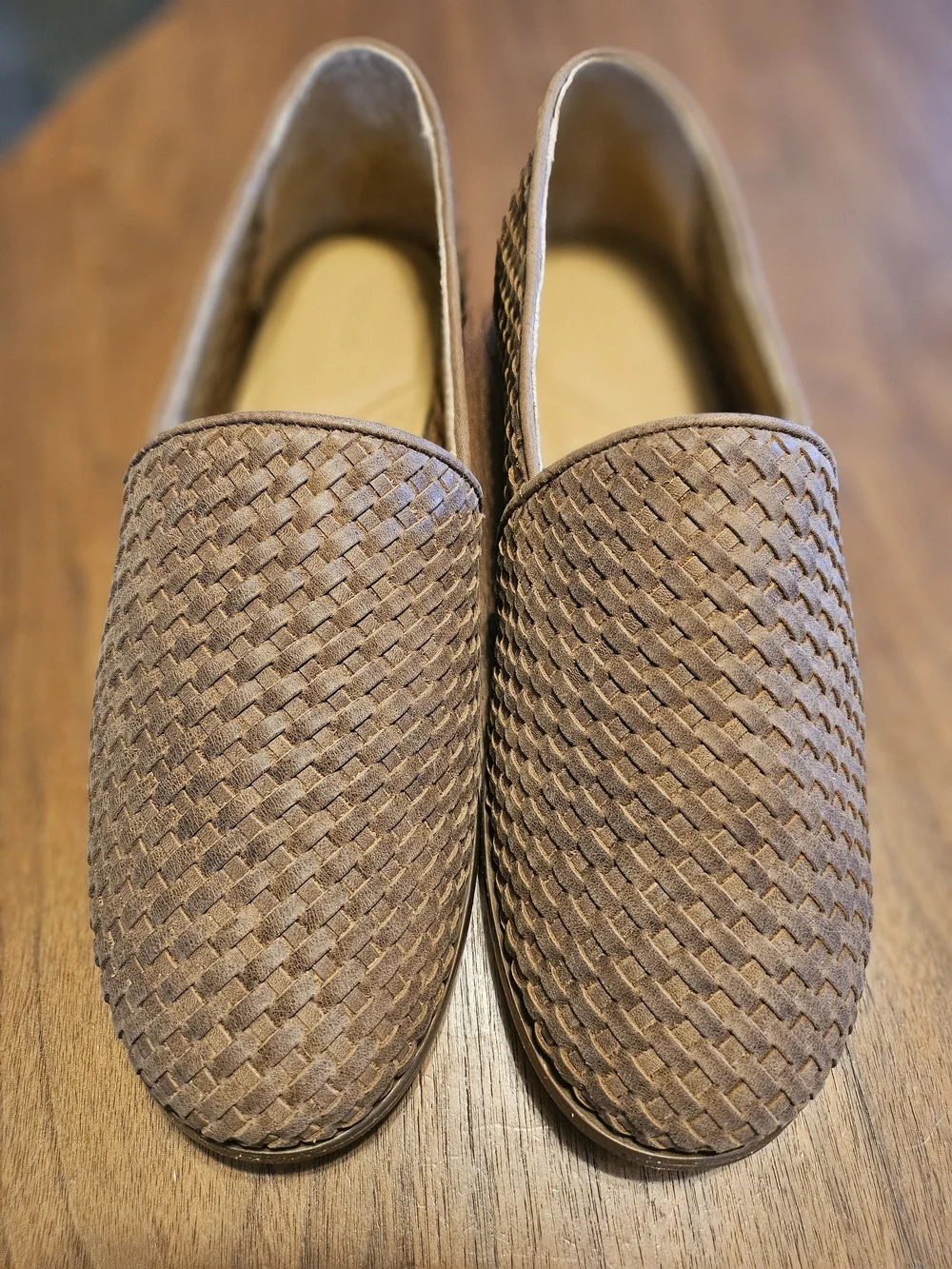 New Unworn Nisolo Alejandro Brown Woven Leather Slip-On Loafers 12